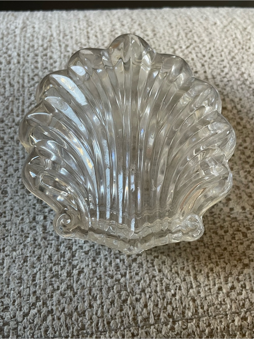 Gorham Clear Glass Shell Dish trinket box